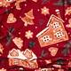 Плед Ardesto Christmas Flannel Имбирные домики ART0121PB 160х200 см