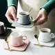 Кружка с блюдцем и ложкой 8453 180 мл серая