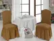 Чехол на стул с юбкой Апельсиновый Home Collection Evibu Турция 50070