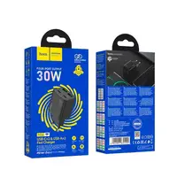 Адаптер сетевой HOCO Fundador four-port charger set N56 |2USB/2Type-C, 30W/3A, PD/QC|