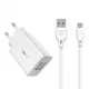 Сетевое зарядное устройство USB WK Micro USB WP-U56m-White белое