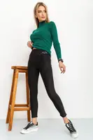Лосины женские на флисе цвет черный 226R003
