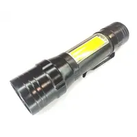 Аккумуляторный фонарь BL-19S-XPE+COB с боковым светом Чёрный 49662