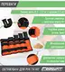 Утяжелители для ног и рук EasyFit наборные черно-оранжевые 0,5-2,5 кг (пара)