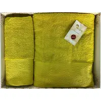Набор полотенец Arya Жаккард Fold A107316-Yellow 2 предмета желтый
