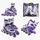 Роликовые коньки 633-L Best Roller колеса PU светятся. Violet (размер 39-43) (174529)