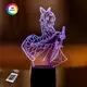 3D ночник "Кочо Канаэ" (УВЕЛИЧЕННОЕ ИЗОБРАЖЕНИЕ) подарочная упаковка + 16 цветов + пульт ДУ + сетевой адаптер