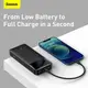 УМБ BASEUS Bipow Digital Display Power bank 20000mAh |2USB/1Type-C, PD/QC, 20W, 3A| (PPDML-M02)