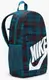 Городской рюкзак, косметичка  Nike 20L синий в клетку