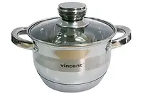 Кастрюля с крышкой Vincent VC-3170-18 18 см 2.7 л