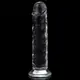 Прозрачный реалистичный фаллоимитатор с присоской 7.0''  Flawless Clear Dildo, Clear