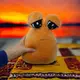 Мягкая игрушка "Инопланетянин Pou (Поу)", 30 см (рудий)