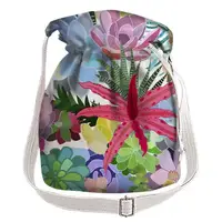 Сумка мeшок Torba Рисованные цветы 30x30 см (TOR_16A009_WH)