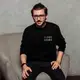 Свитшот "Не сегодня, Сатана" унисекс, Черный, XXL, русский
