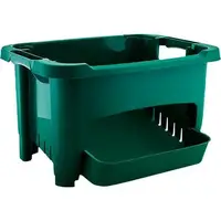Кухонний контейнер для зберігання овочів Stenson 122077-Green 23x32x39 см зелений