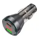 Адаптер автомобильный Hoco Unimpeded car charger with digital display NZ12B |1USB/1Type-C, PD/QC, 48W/3A|