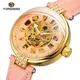Женские часы Forsining Diamond Rose Skeleton