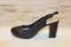 Босоножки женские черные на каблуке Б1078