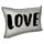 Подушка интерьерная с мешковины Love black letters 45x32 см (43PHB_18L001_WH)