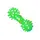 Игрушка для собак Taotaopets 065528 Кость Green виниловая шипованная 11,5 см