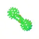 Игрушка для собак Taotaopets 065528 Кость Green виниловая шипованная 11,5 см