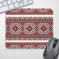 Коврик для мышки Украинский орнамент красный 24х20 см (KYL_22U026)