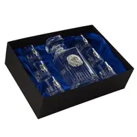 Набір для горілки Boss Crystal Козаки з срібними накладками