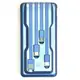 Внешний аккумулятор с солнечной панелью Power bank UKC 8285 10000 Mah зарядка кабель 4в1 Синий