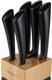 Набор ножей Holmer Black Steel KS-66325-BL 6 предметов черный