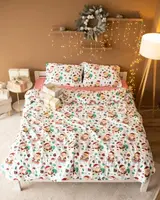 Постельное белье семейное Dushka Home Байка 20947 160х215х2 см