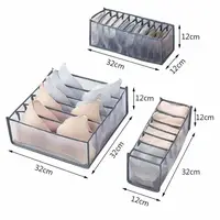 Набір органайзерів для білизни Nylon mesh 3 шт. Сірий