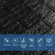 3D панель самоклеющаяся 700x770x3мм кирпич Черный (019-3) SW-00000584