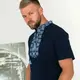 Футболка-вышиванка мужская Moderika Оберег синяя с голубым L