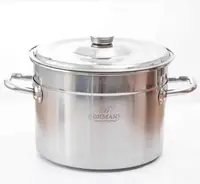Каструля з кришкою Bohmann BH-5128-54 54 л 28 см срібляста
