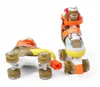 Розсувні ролики квади 54-42 M Best Roller колеса PU, що світяться (розмір 35-38). Multicolor (193621)