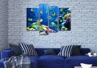Модульні триптих картини, на ПВХ тканини, 90x130 см, (65x35-2/90х25/75x25)