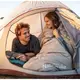 Спальный мешок с капюшоном с обычным мешком для хранения Naturehike M300 CNK2350WS023, серый, левый