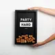 Копилка для винных пробок "Party hard", Черный, английский