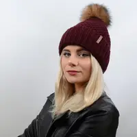 Шапка Andrea 17012 бордовый