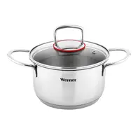 Кастрюля с крышкой Gipfel Werner Como GP-50169 18 см 2.4 л серебристая