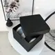 Коробка ORGANIZE для хранения вещей L с крышкой - 30x30x20 см (черный)