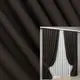 Комплект штор (2шт. 1х2,7м.) лен-блэкаут рогожка "Лен Мешковина". Цвет венге. Код 1180ш 31-450