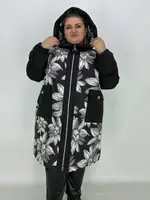 Напівпальто "Антонія" з плащової тканини на стьобаній підкладці Розміри 66-68 70-72