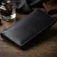Вертикальный бумажник матовый на магнитной кнопке GRANDE PELLE 11313 Черный