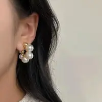 Серьги женские с жемчугом код 2297