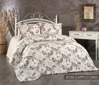 Полуторное Постельное белье Фланель Belizza Rose Cappucino 160х220см