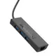 Переходник HOCO Easy safety 4-in-1 Gigabit Ethernet Adapter HB42 |Type-C to USB3.0x3+RJ45L=0.2M
