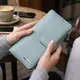 Интересное женское портмоне из натуральной кожи KARYA 21000 Серо-голубой