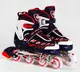 Роликовые коньки Best Roller (30-33) светящиеся PU колёса, в коробке. Dark blue/Red (116754)