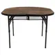 Стол Bo-Camp Woodbine Oval 100x70 cm Black/Wood look (1404185)